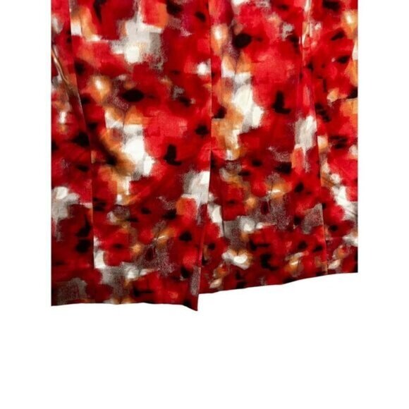 Abstract Floral Print Knee Length Skirt Size 0 NEW - Picture 4 of 5